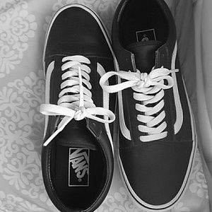 Leather old skool vans